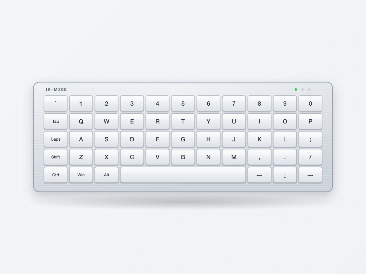 IK-M200 Compact Metal Desktop Keyboard