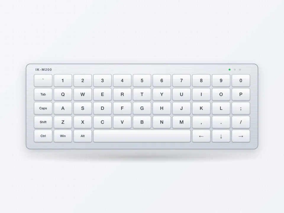 IK-M200 Compact Metal Desktop Keyboard
