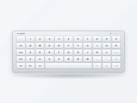 IK-M200 Compact Metal Desktop Keyboard - image 1