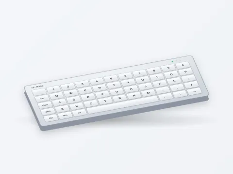 IK-M200 Compact Metal Desktop Keyboard - image 2