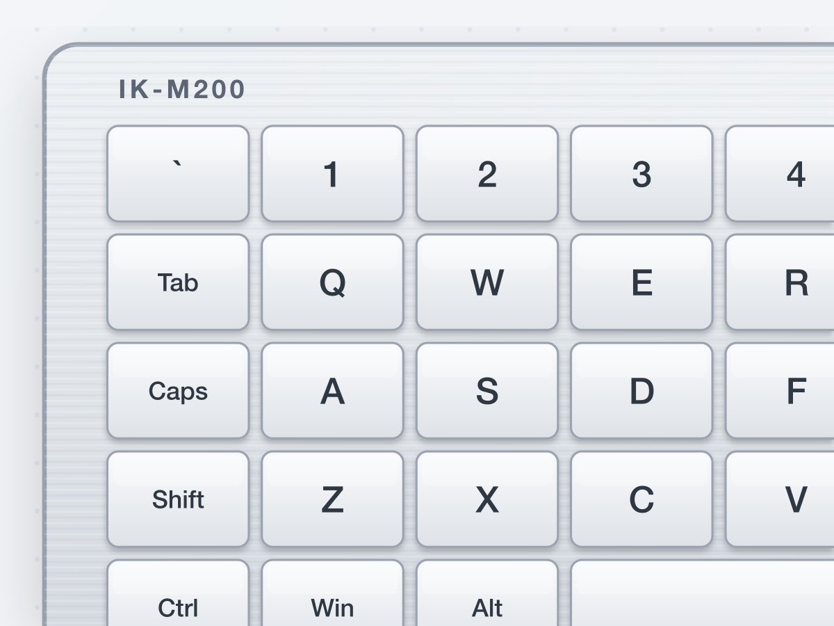 IK-M200 Compact Metal Desktop Keyboard