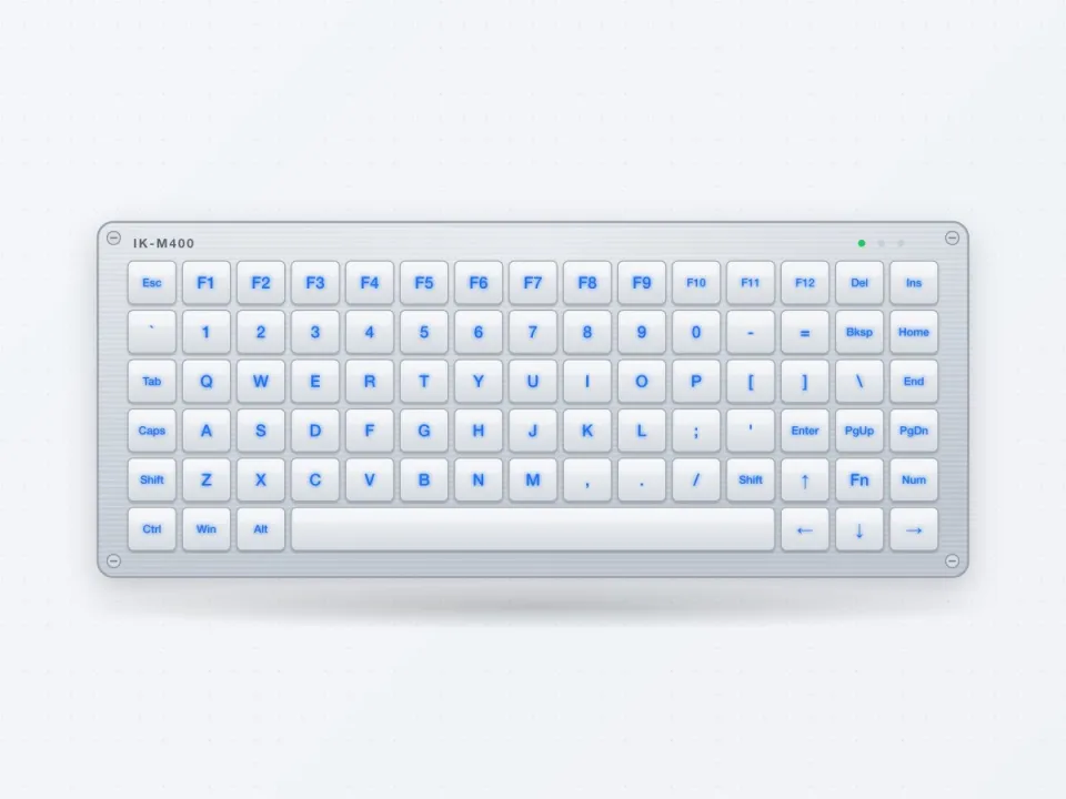 IK-M400 Backlit Vandal-proof Metal Keyboard
