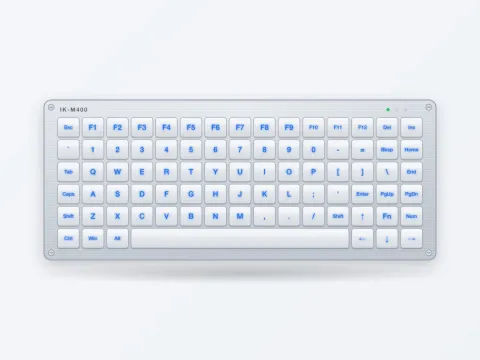 IK-M400 Backlit Vandal-proof Metal Keyboard - image 1