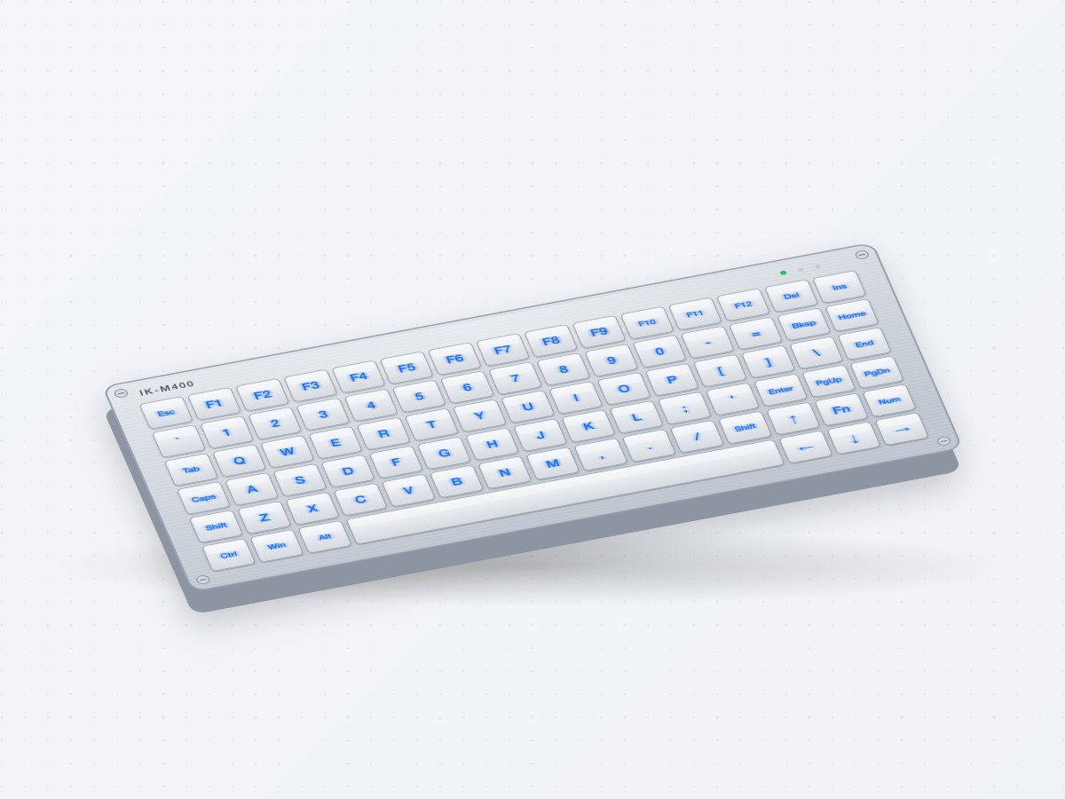 IK-M400 Backlit Vandal-proof Metal Keyboard