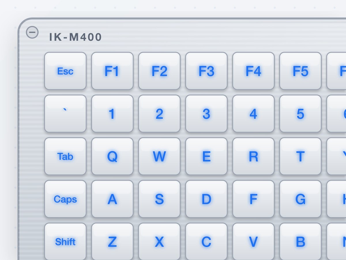 IK-M400 Backlit Vandal-proof Metal Keyboard