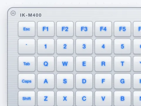 IK-M400 Backlit Vandal-proof Metal Keyboard - image 3