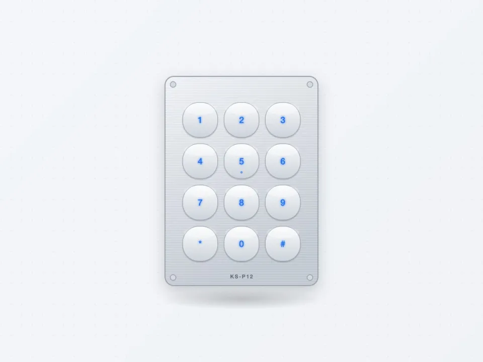 KS-P12 Backlit Access Control Keypad 3×4