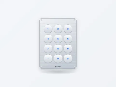 KS-P12 Backlit Access Control Keypad 3×4 - image 1