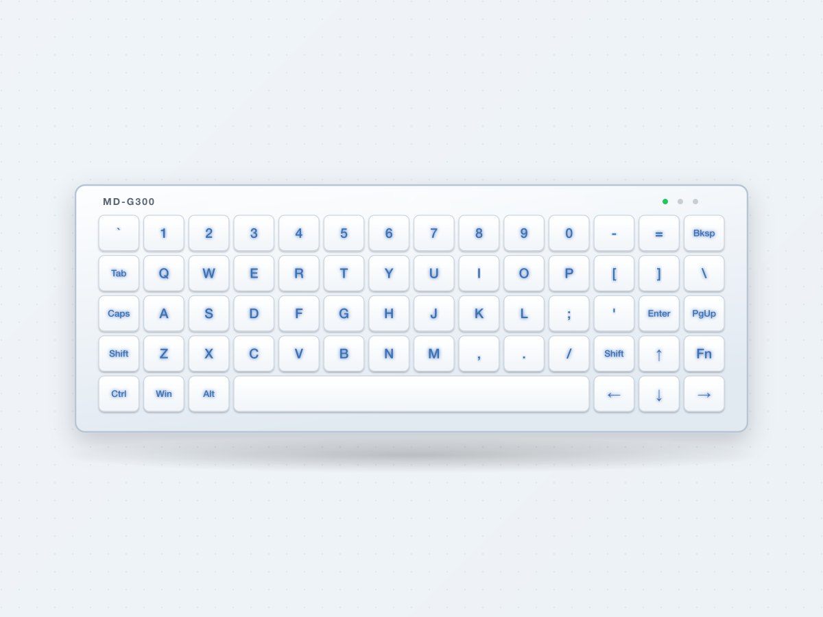 MD-G300 Glass Capacitive Medical Keyboard