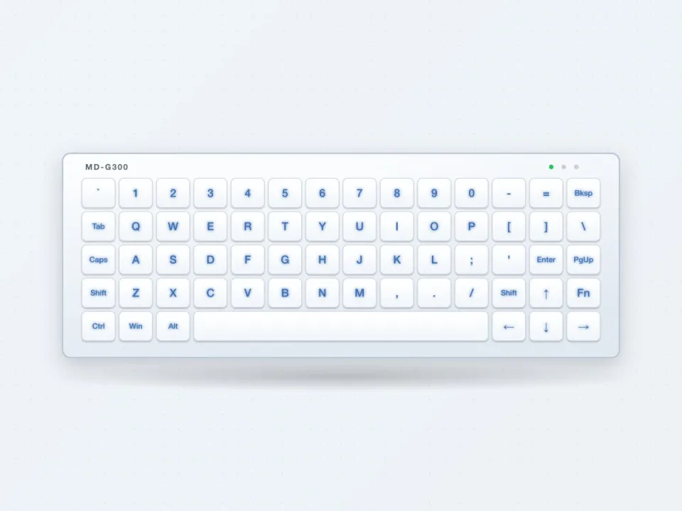 MD-G300 Glass Capacitive Medical Keyboard