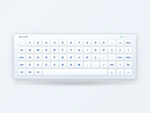 MD-G300 Glass Capacitive Medical Keyboard - image 1