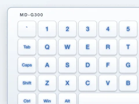 MD-G300 Glass Capacitive Medical Keyboard - image 3