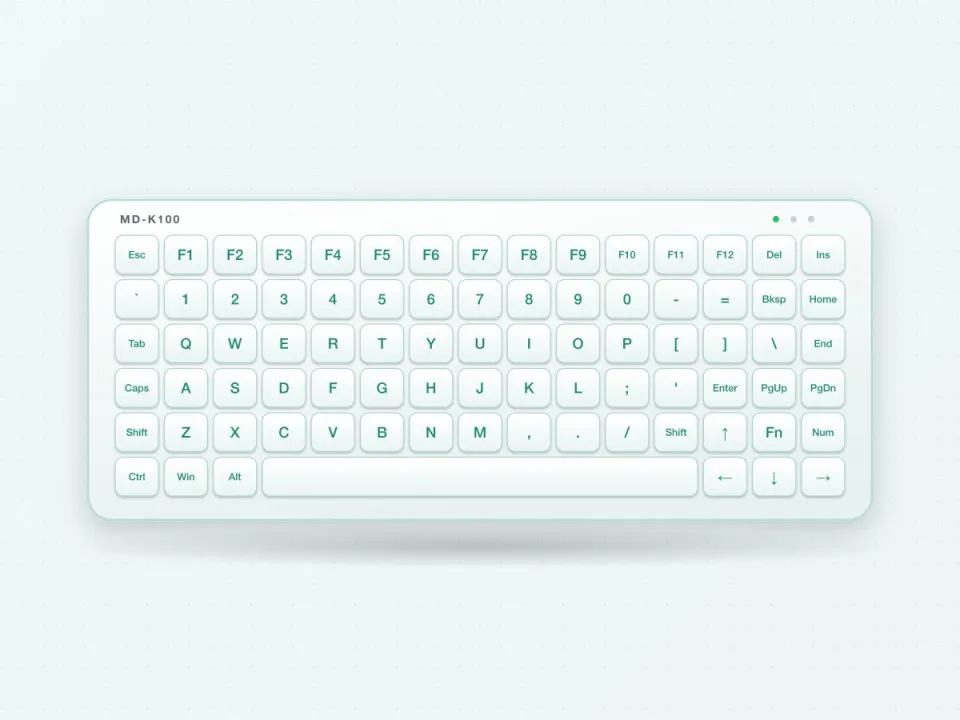 MD-K100 Antimicrobial Sealed Medical Keyboard