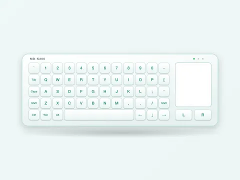 MD-K200 Medical Keyboard with Sealed Touchpad - image 1