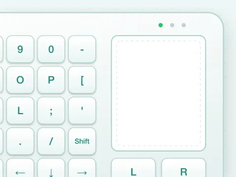 MD-K200 Medical Keyboard with Sealed Touchpad - image 3