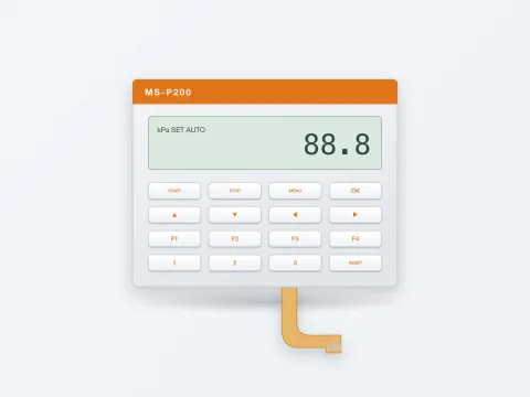 MS-P200 Membrane Keypad with LCD Window - image 1