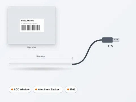 MS-P200 Membrane Keypad with LCD Window - image 4