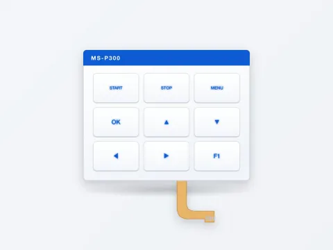 MS-P300 Backlit Membrane Switch with Light Guide Film - image 1
