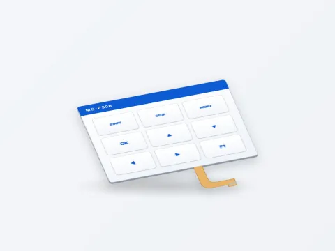 MS-P300 Backlit Membrane Switch with Light Guide Film - image 2