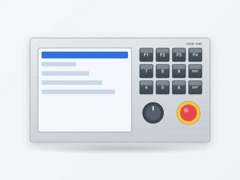 Custom HMI Aluminum Front Panel with Keypad - image 1