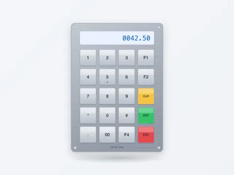Custom Metal Keypad with Your Layout & Legends - image 1