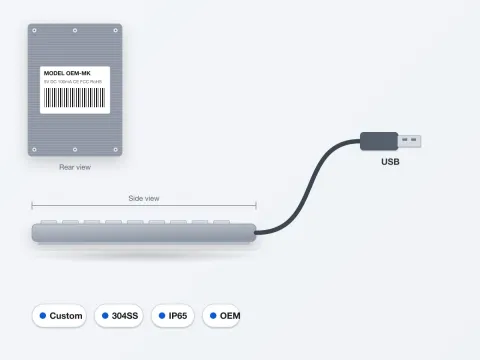 Custom Metal Keypad with Your Layout & Legends - image 4