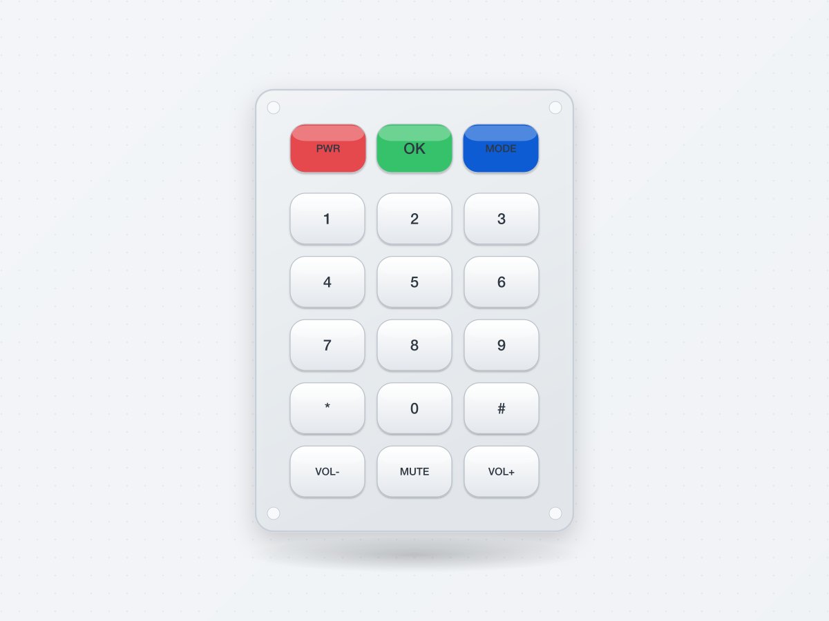 Custom Silicone Rubber Keypad
