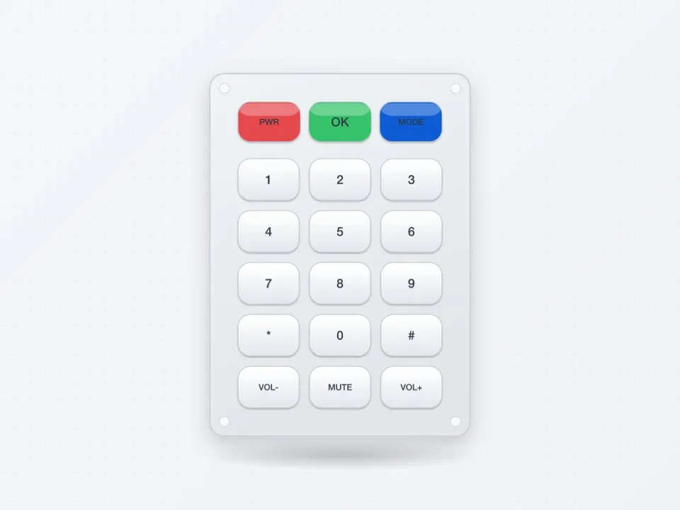Custom Silicone Rubber Keypad