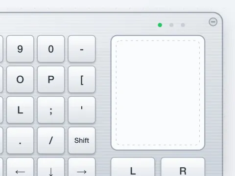 TP-K25 Industrial Keyboard with Touchpad - image 3