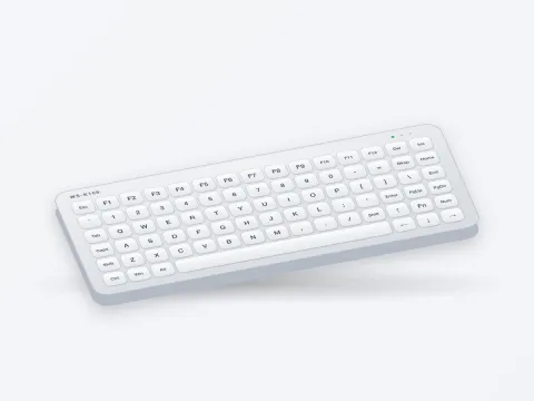 WS-K108 IP68 Washable Silicone Keyboard - image 2