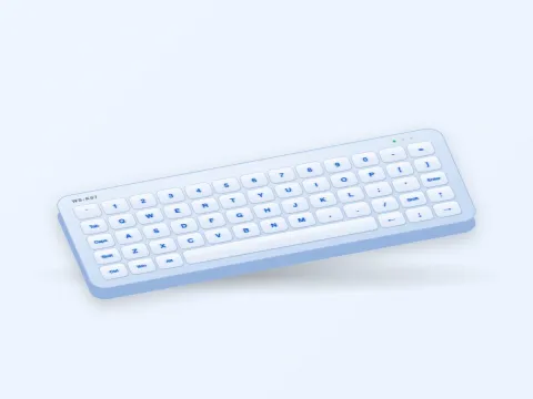 WS-K87 Backlit Waterproof Silicone Keyboard - image 2